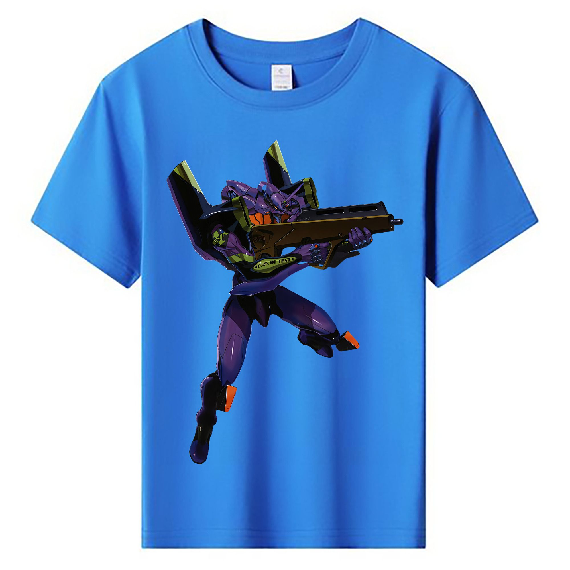 （画像用） EVA 新世紀エヴァンゲリオン 綿100％キッズTシャツ（フロントプリント）